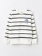Crew Neck Striped Long Sleeve Boy T-shirt